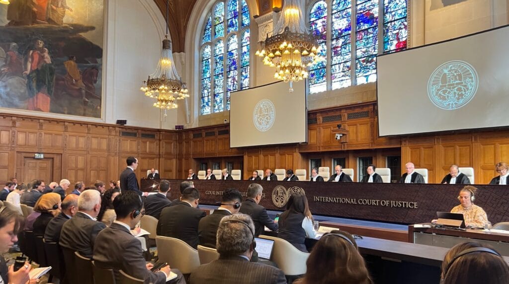 Az Egyesült Államok azt mondja a Nemzetközi Bíróságnak, hogy a törvény lehetővé teszi Izrael számára, hogy megtámadja azokat az ENSZ-ügynökségeket, amelyek nem 'pártatlanok' 5 icj hears us 30 april