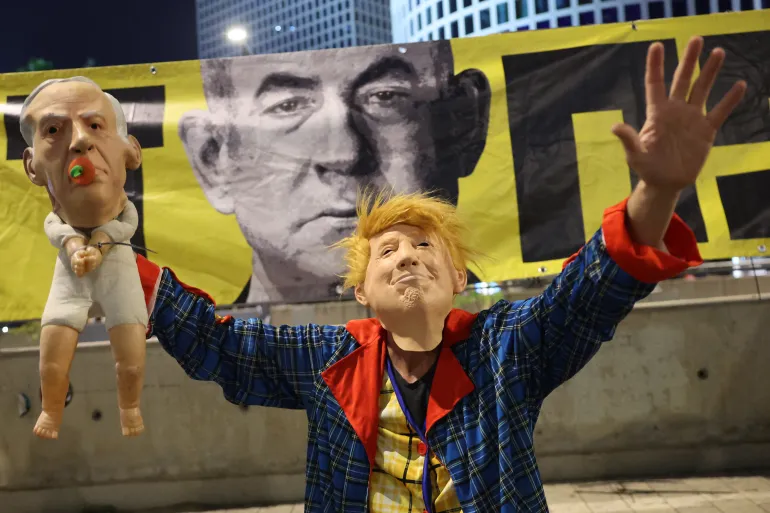 AFP 20250510 468E67M v1 HighRes IsraelPalestinianConflictDemonstrationHostages 1746900147