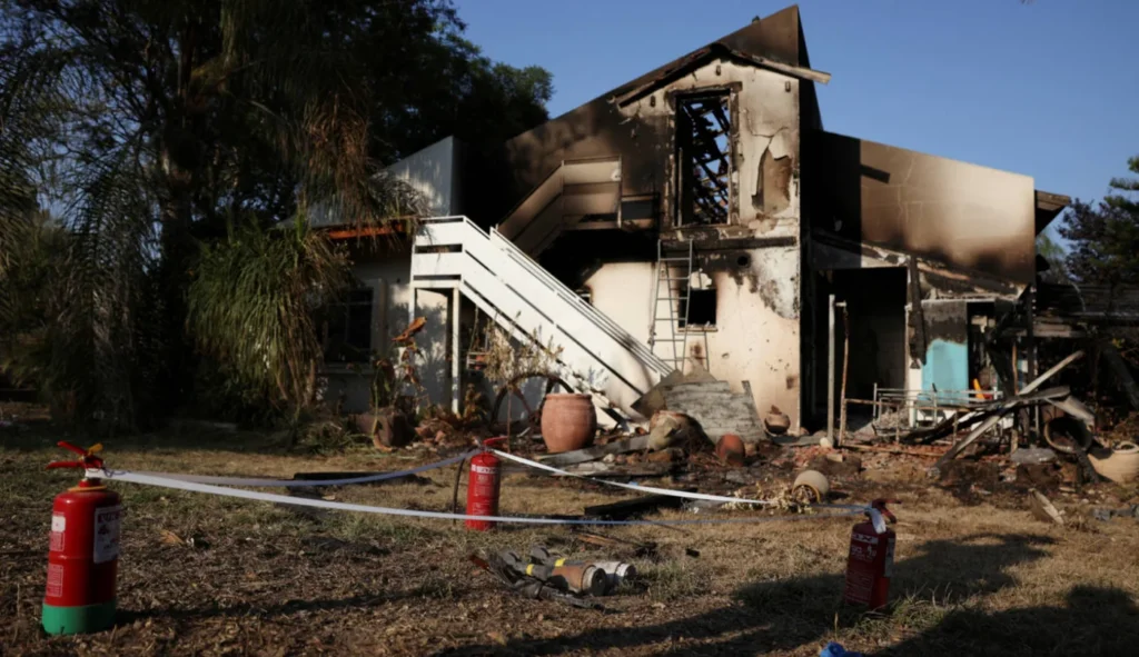 kibbutz beeri israel hostage house investigation october 2023 reuters.JPG