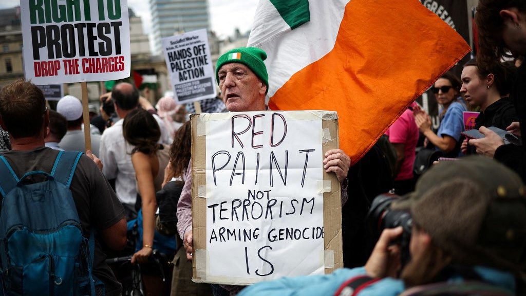 uk palestine action protest london june 2025 henry nicholls afp