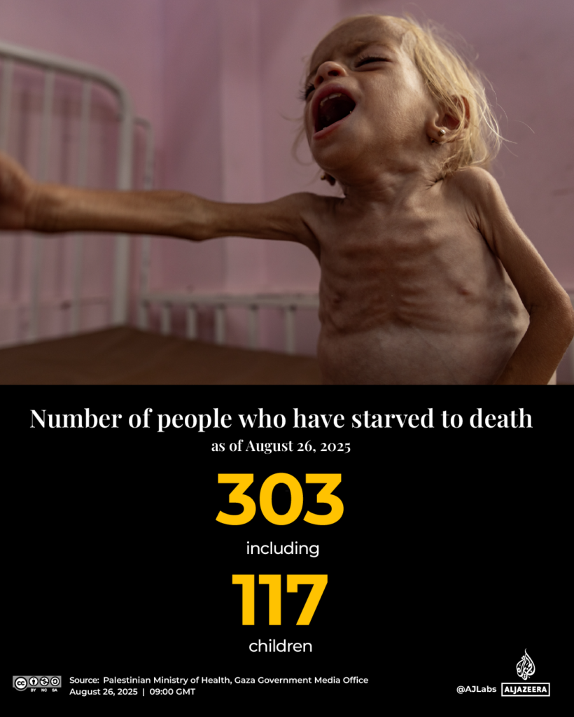 INTERACTIVE Gaza tracker August 25 2025 Gaza famine trackers 1756202320