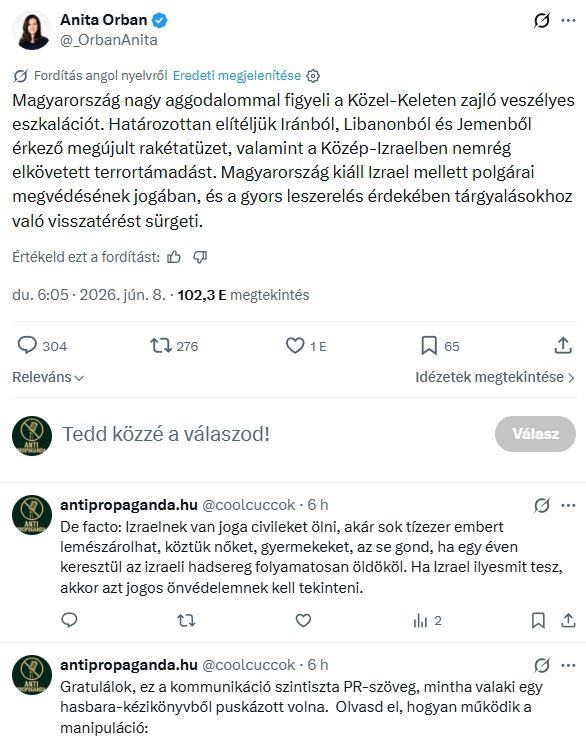 Egyoldalú állásfoglalás a diplomácia álcája mögött: Orbán Anita külügyminiszter felemás üzenete