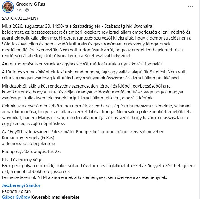 Hazugsággyár a Sóletfesztivál körül: Hogyan gyártott a széljobboldali sajtó „antiszemita provokációt” a semmiből?