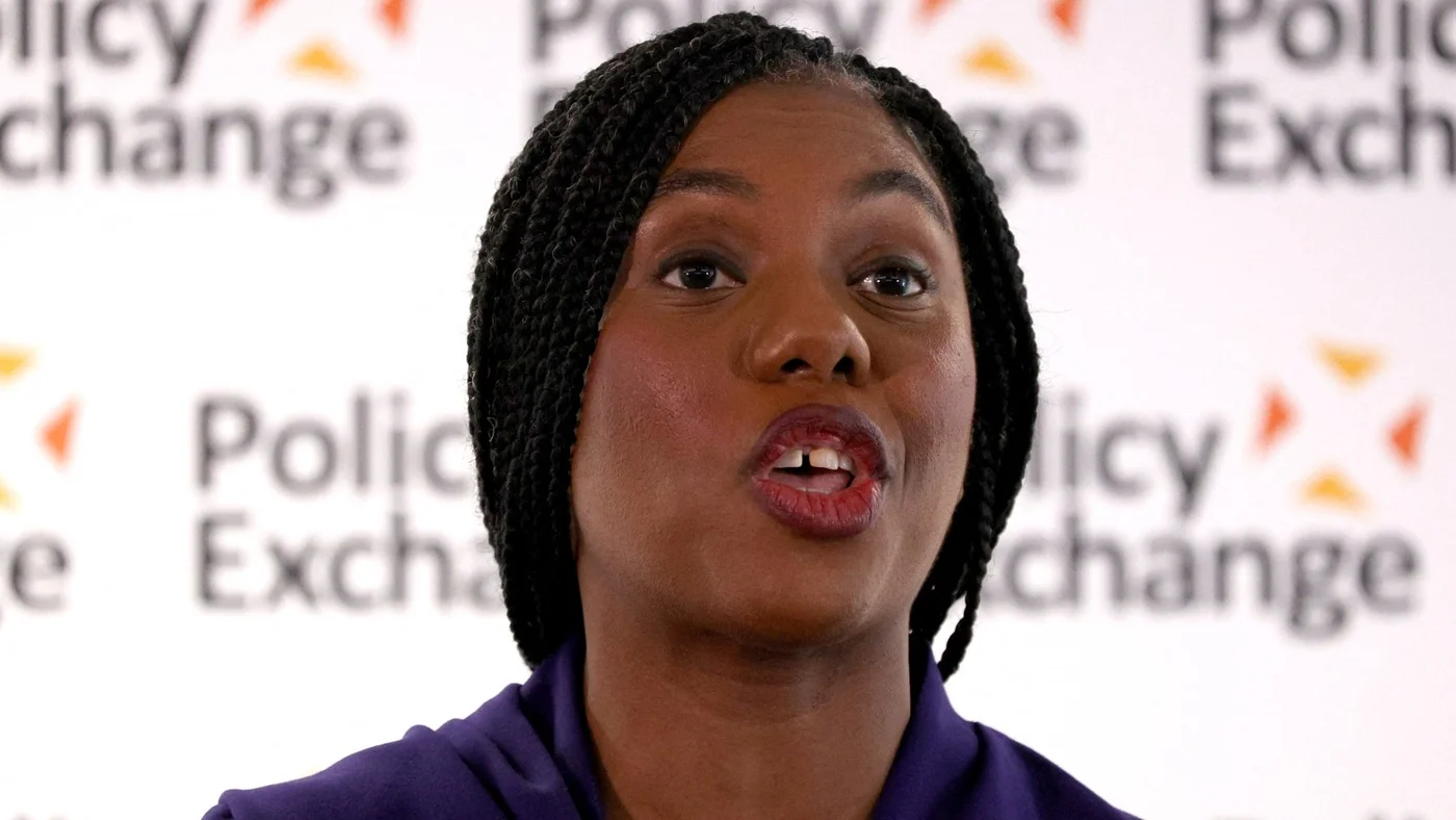 Britain's main opposition Conservative Party leader Kemi Badenoch delivers a speech in central London on February 25, 2025.afp_.jpg