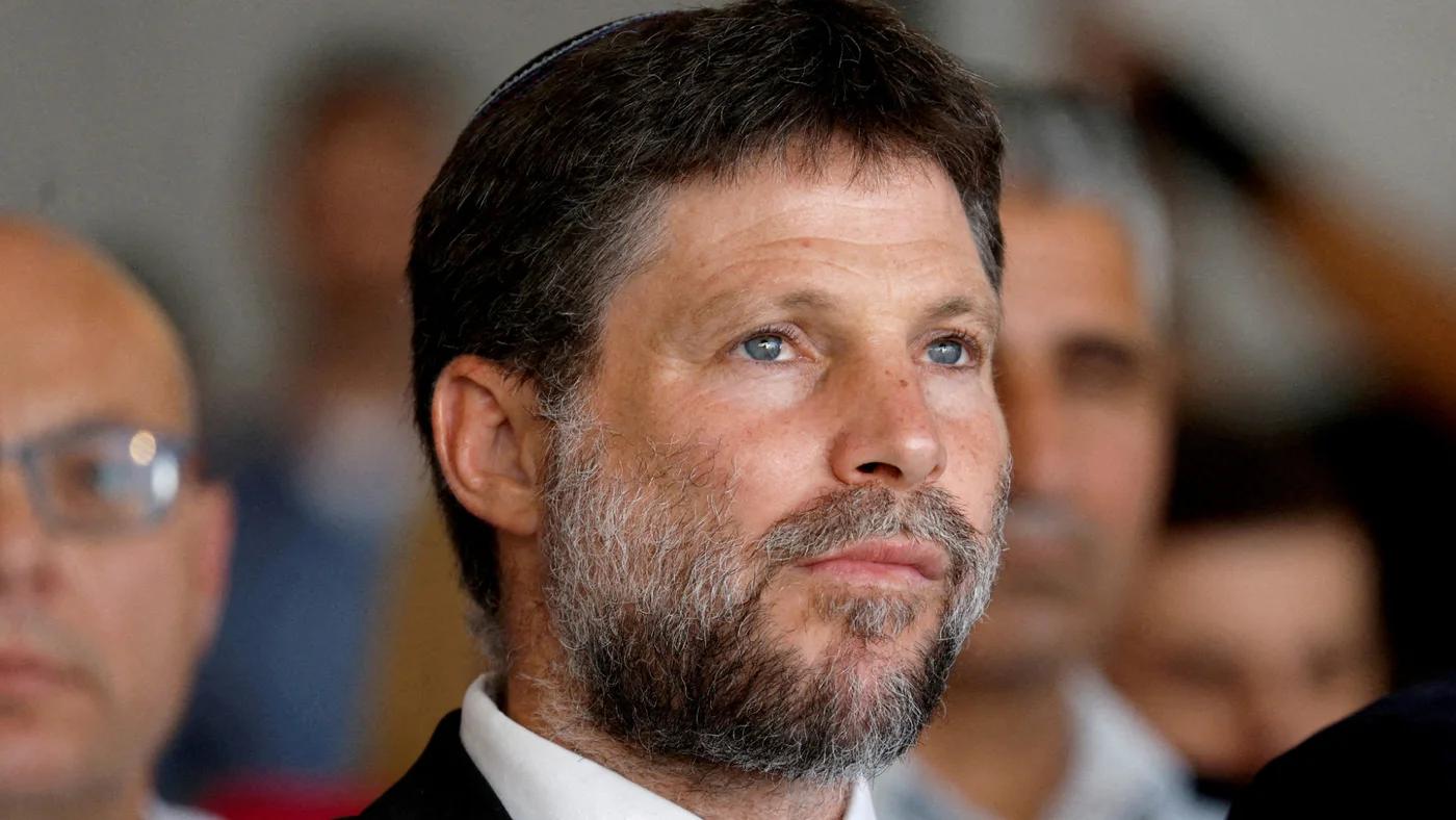 Smotrich Tel Aviv august 17 2023 reuters.jpg