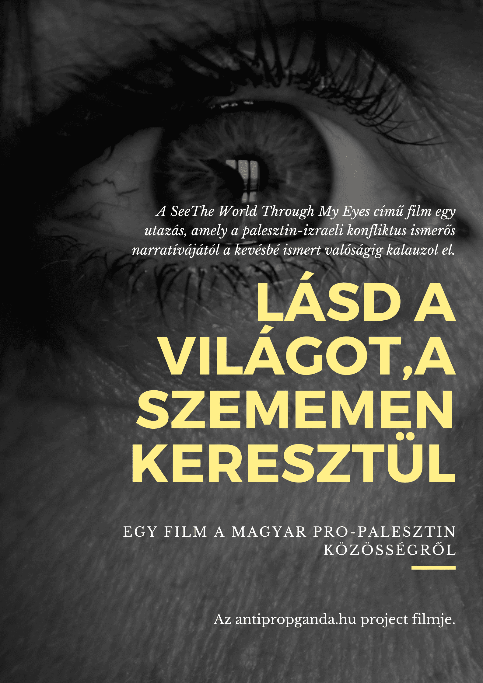 Yellow and White Human Eye Donation Poster