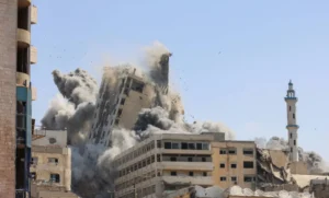 gaza palestine israel destroy al ghafari tower september 2025 afp.jpg