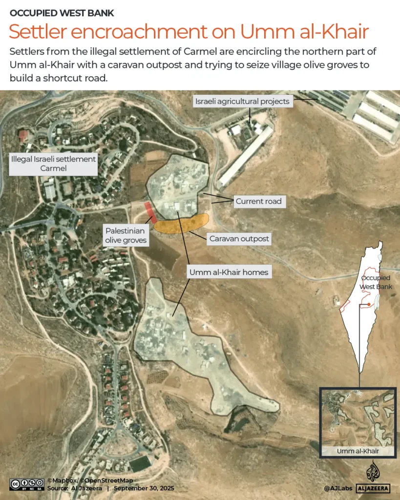 INTERACTIVE Umm al Kheir map Palestine occupied West Bank 1759227366