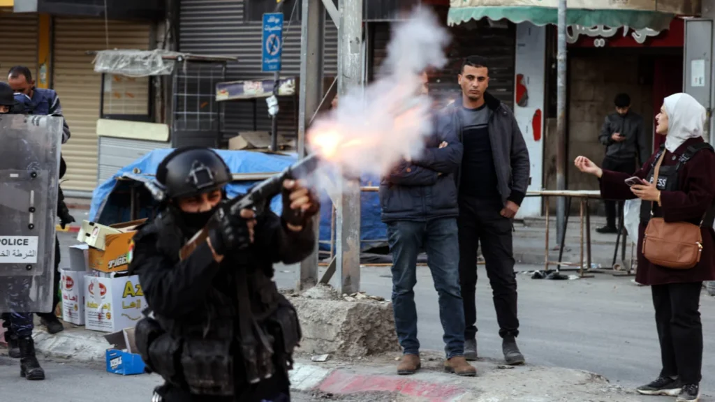 palestine israel pa tear gas west bank december 2024 conflict afp.jpg