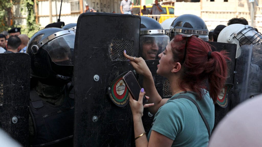 palestine west bank ramallah protest death nizar banat 24 june 2021 afp