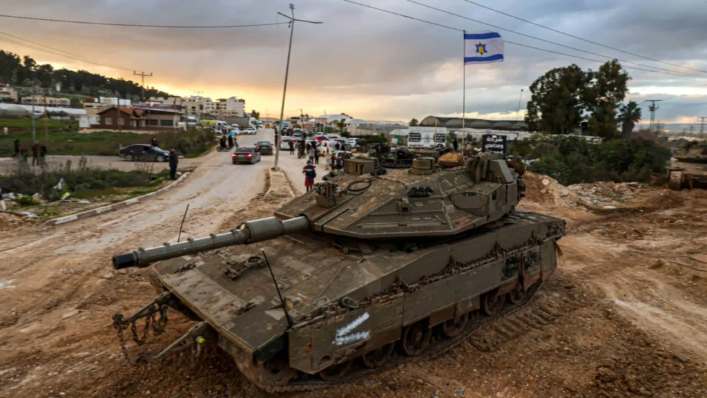 west bank israel tanks jenin protest 23 february 2025 afp.jpg
