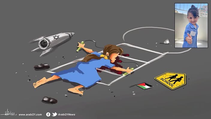 Izrael megölt egy nyolcéves gázai kislányt az iskola első napján
