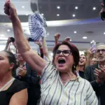 joint list celebrates israel election afp.jpg